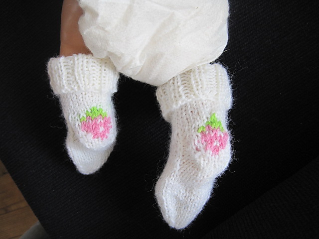 Baby Strawberry socks.