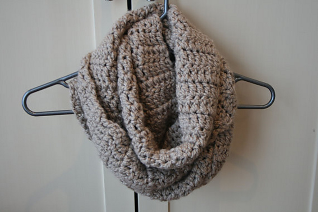 Chunky Infinity Scarf Button Cowl