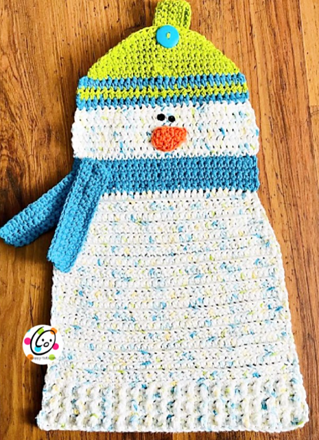 Snowgirl Hanging Towel