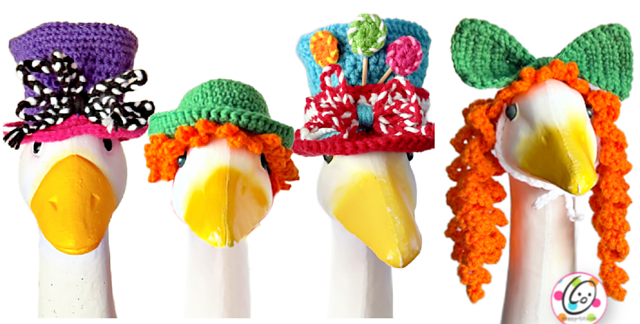 Big Goose Party Hats and Hair