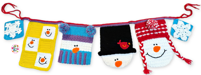 Snowmen Mini Flags