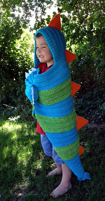 Snap, the hooded dragon blanket