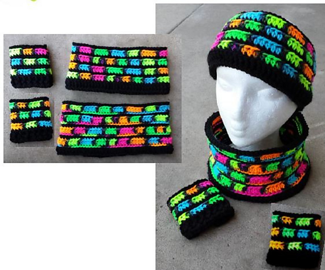 Headhugger, cowl and boot cuffs