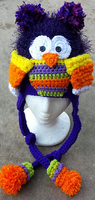 Hoot and Waddle Hat and Stuffie