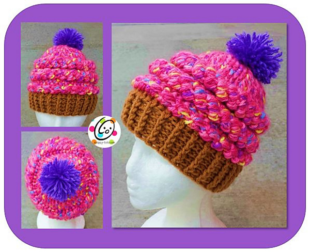 Frosted Cupcake Beanie and Bag