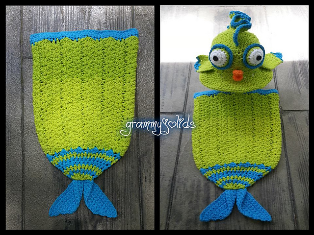 Fish Tails Backpack, purse and cocoon