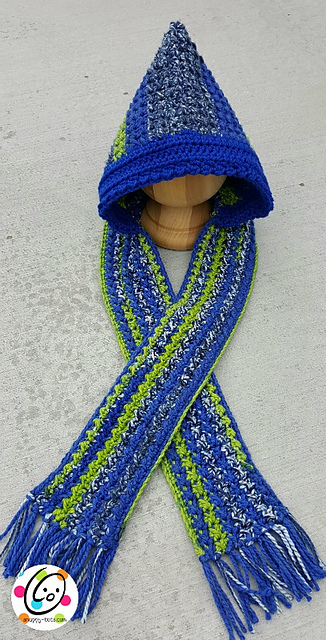 Nubby Hooded Scarf