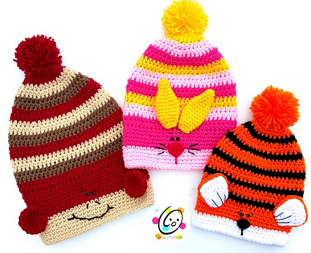 Slouchy Animal Hats