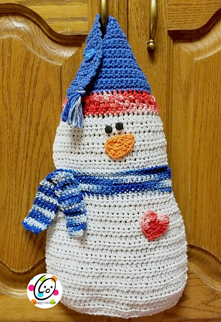 Snowman Hanging Dishcloth