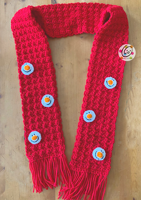 Frosty Snowball Scarf