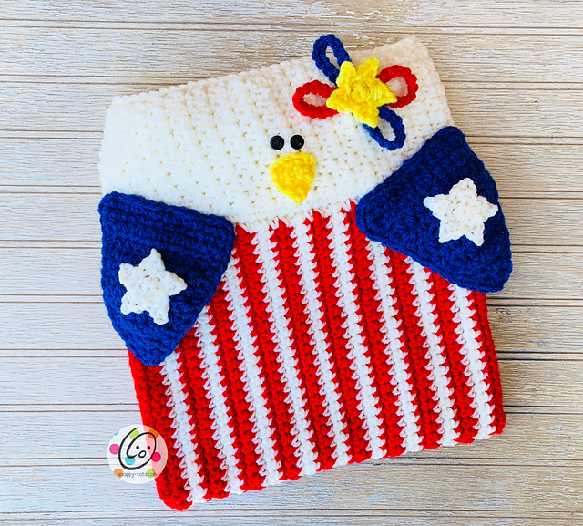 Patriotic Eagle Pillow and Bag