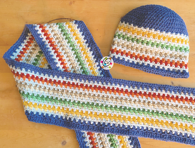 Brick Layer Beanie and Scarf