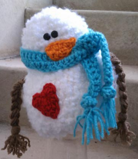 Frosty hat with bonus pattern for Mrs. Claus Wig