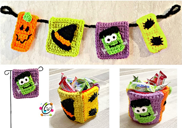 Itty Bitty Halloween Flags