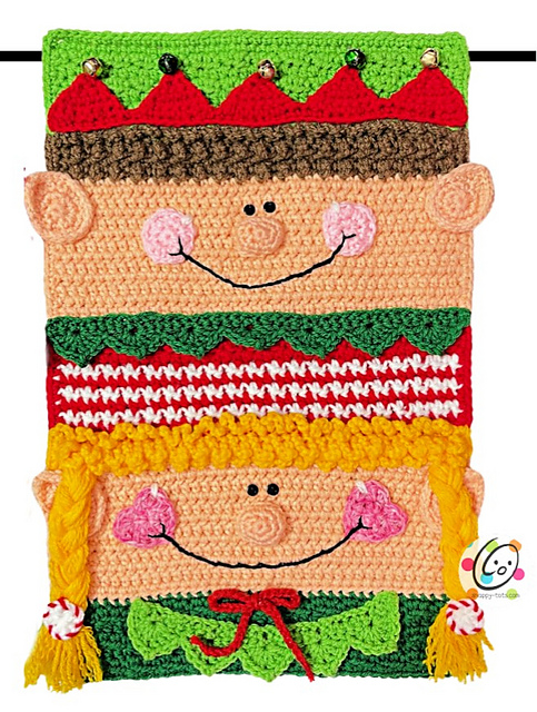 Stacking Elves Flag