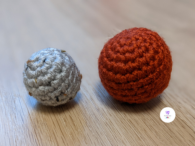 Moon and Mars Planet Amigurumi