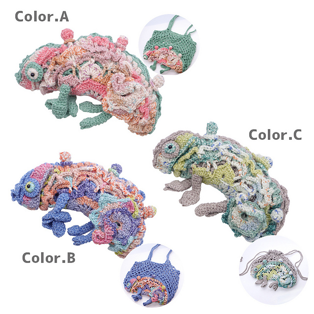 Ravelry: カメレオンバッグ pattern by Tomoko Nawa (なわともこ)
