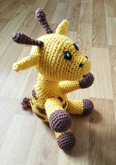 Sitting giraffe