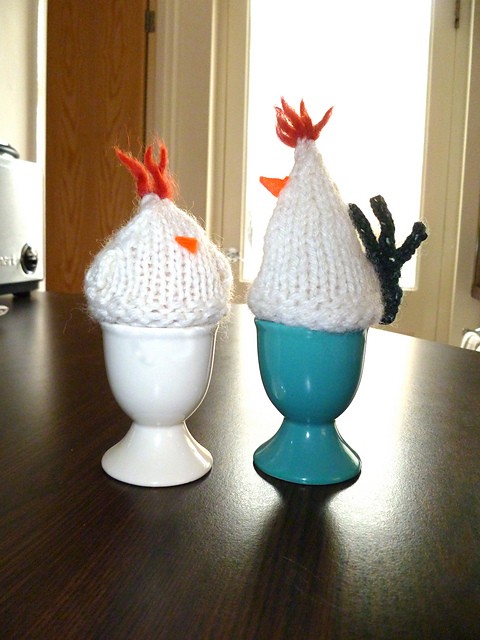 Mr and Mrs Morning Egg Cozies