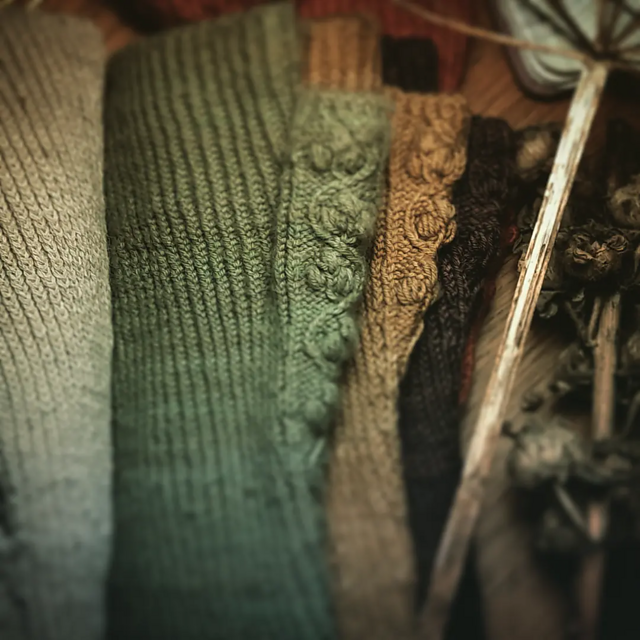 tattoo fingerless mittens