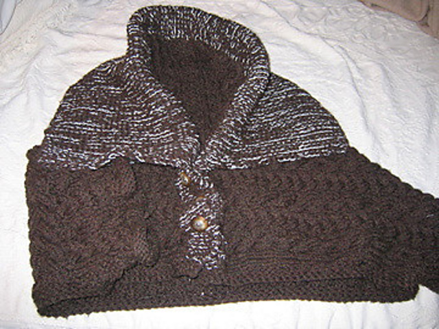#32 Oversize Aran Shrug
