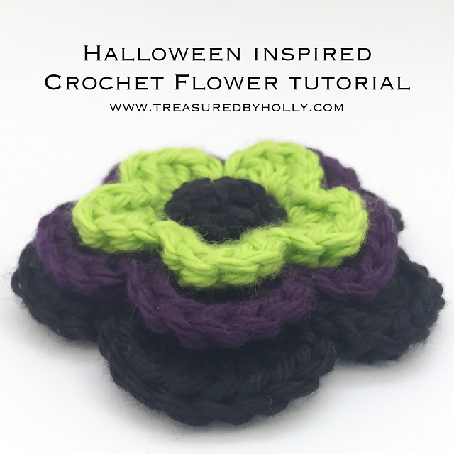Halloween Flower Clip
