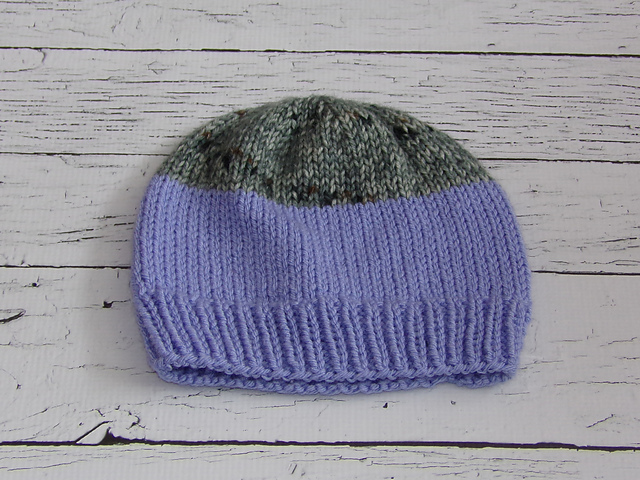 Two tone chunky beanie
