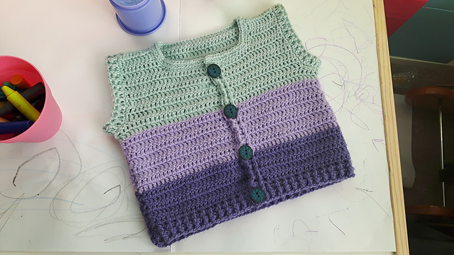 3 Colour Toddler Cardigan
