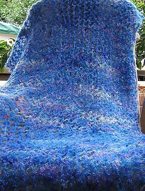 Lacy Mohair Throw