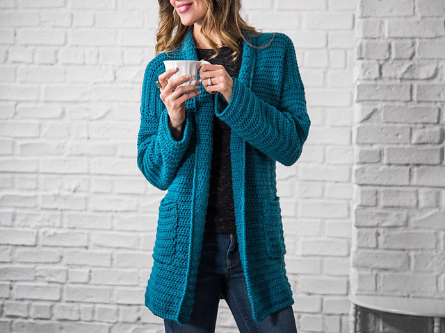 Easy 'n Comfy Lapel Cardi-Coat