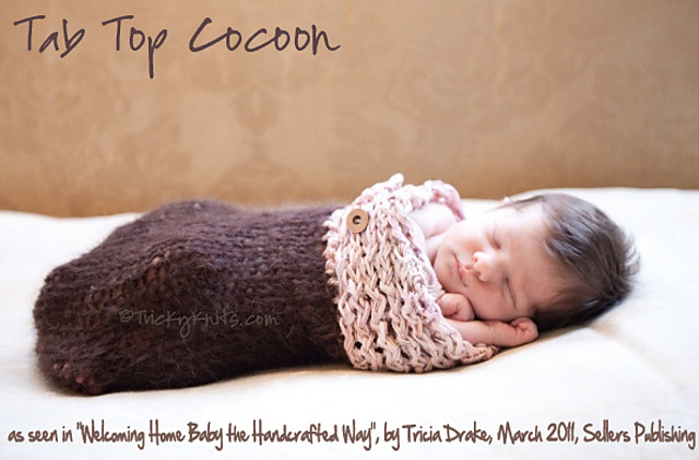 Tab Top Cocoon Newborn Photography Prop