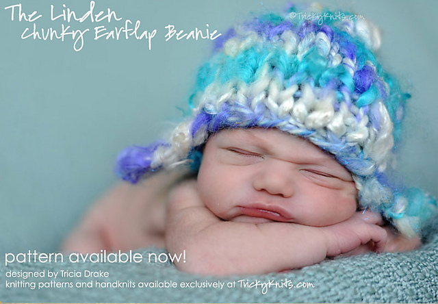 The Linden Baby Hat Chunky Earflap Beanie Photo Prop