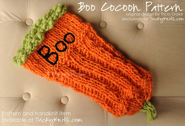 Boo Cocoon Newborn Photography Prop