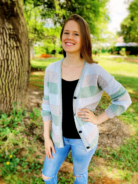 Cardigan Corto Verde Vintage BANNED A V Con Bottone 3/4 Manica