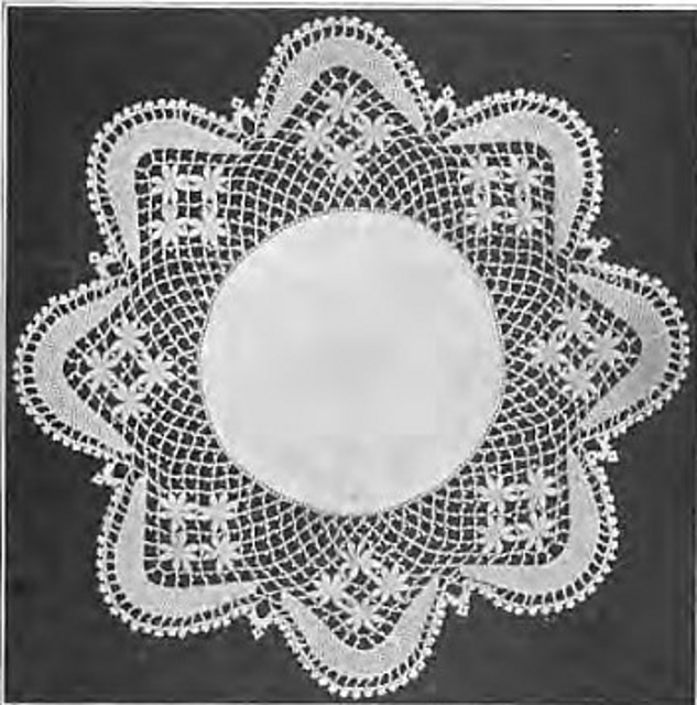Marguerite Centerpiece in Cluny Crochet No. 686