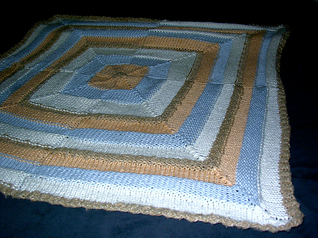 Mitered Baby Blanket