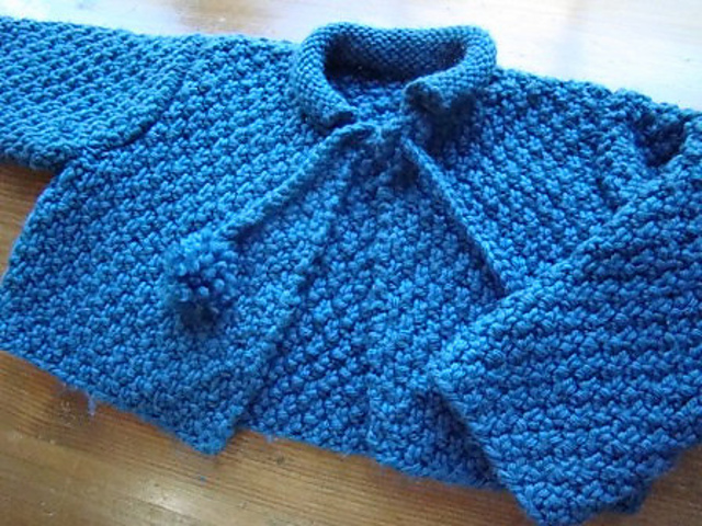 Double Moss Stitch Cropped Jacket