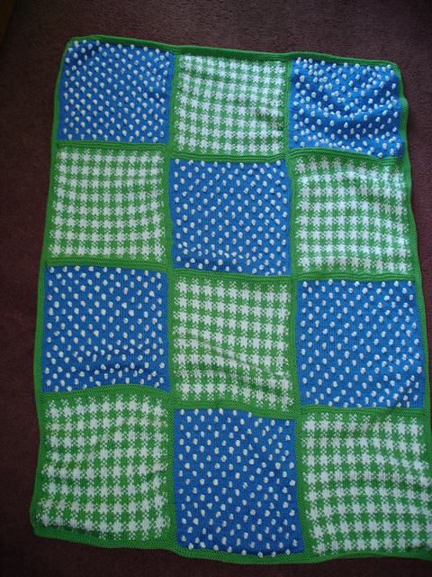 Gingham & Polka-Dots Throw