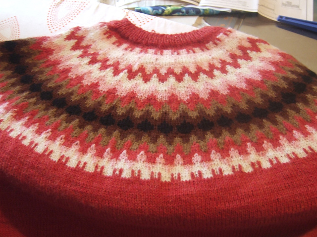 Ravelry: The Red Palm Yoke Cardigan POC pattern by Kerstin Olsson