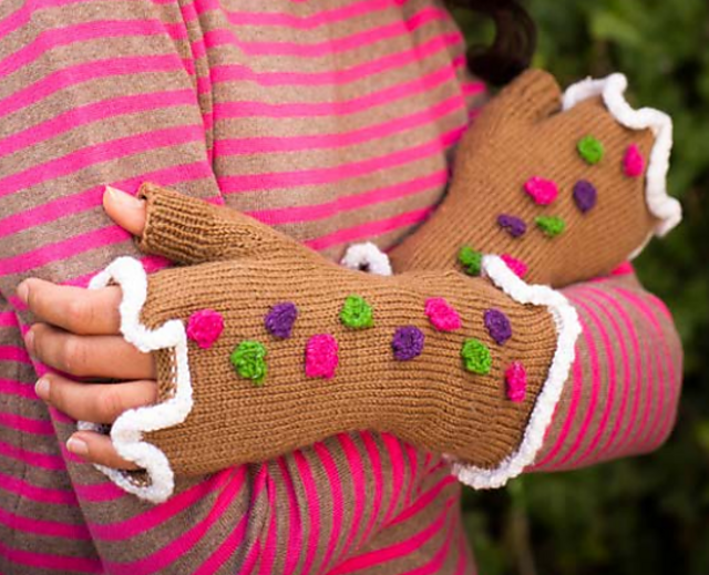 Candy Witch Fingerless Gloves