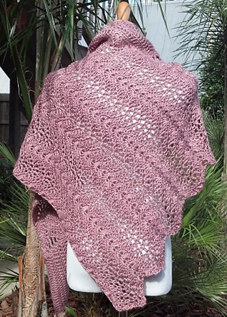 Waves at Sunrise Shawl