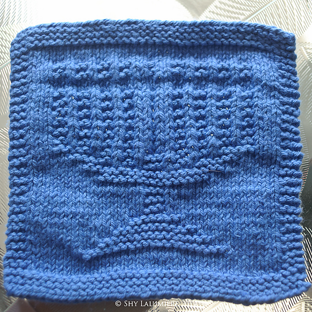 Menorah Dishcloth