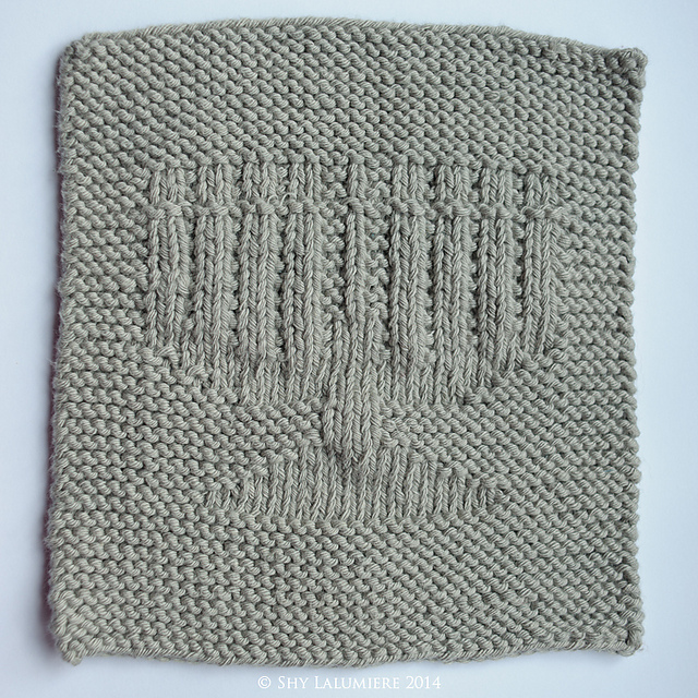 Borderless Menorah Dishcloth