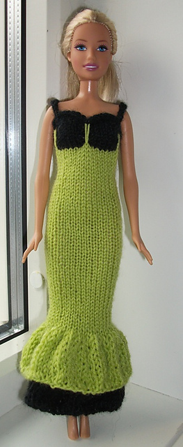 #1000 Red Dress with Ruffles