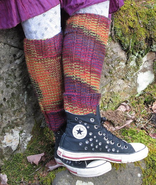 Double Stripped Legwarmers