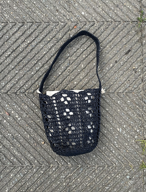 Checkered Flower Bag