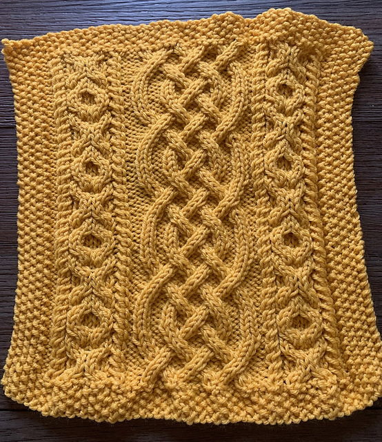Aran Sampler Blanket, Square 3