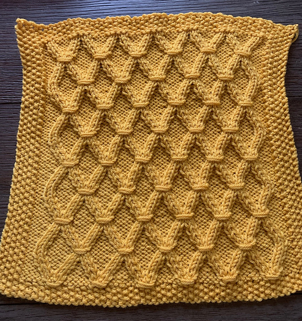 Aran Sampler Blanket, Square 4