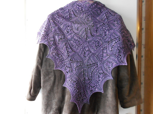 Crocus Blossom & Lily Shawl