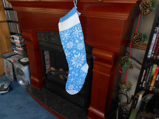 Snowflake Study Stocking